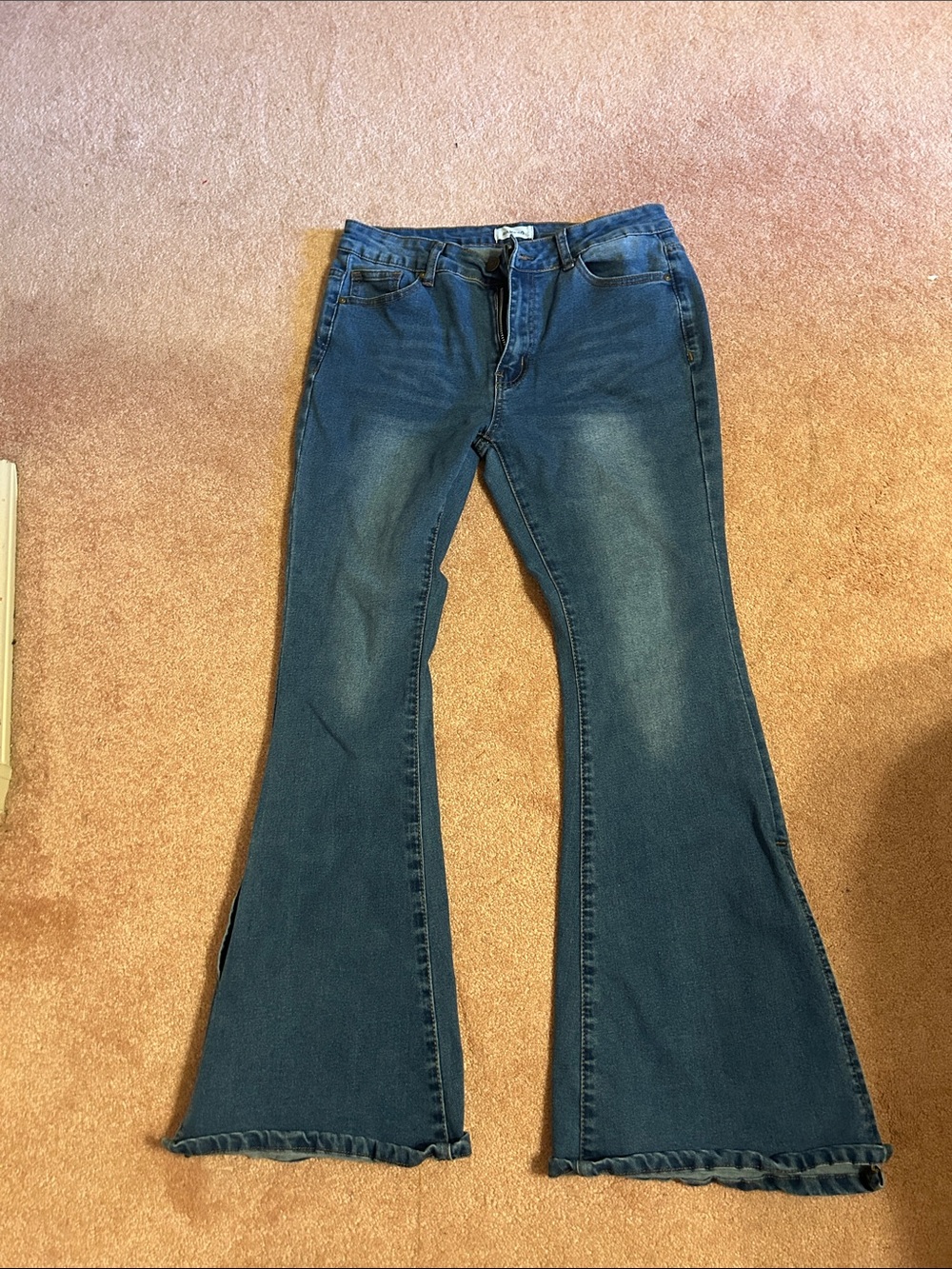 BAMBOO Dark Blue Flare Jeans